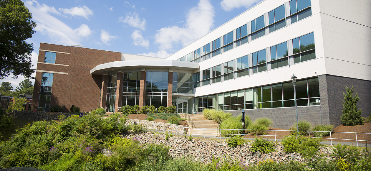 Exterior shot of the Life Science building.