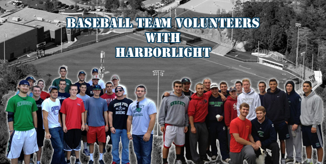 Baseball Team Volunteers with Harborlight Community Partners, Inc.