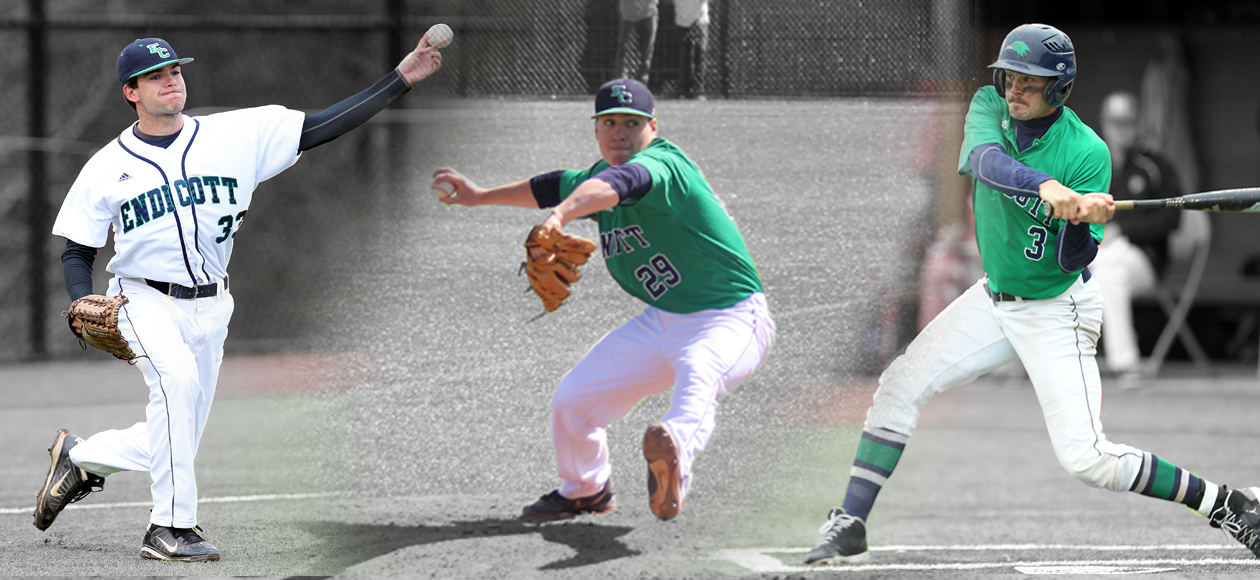 Gold, Branch, and Morse Sweep CCC Baseball Weekly Awards after Title Run