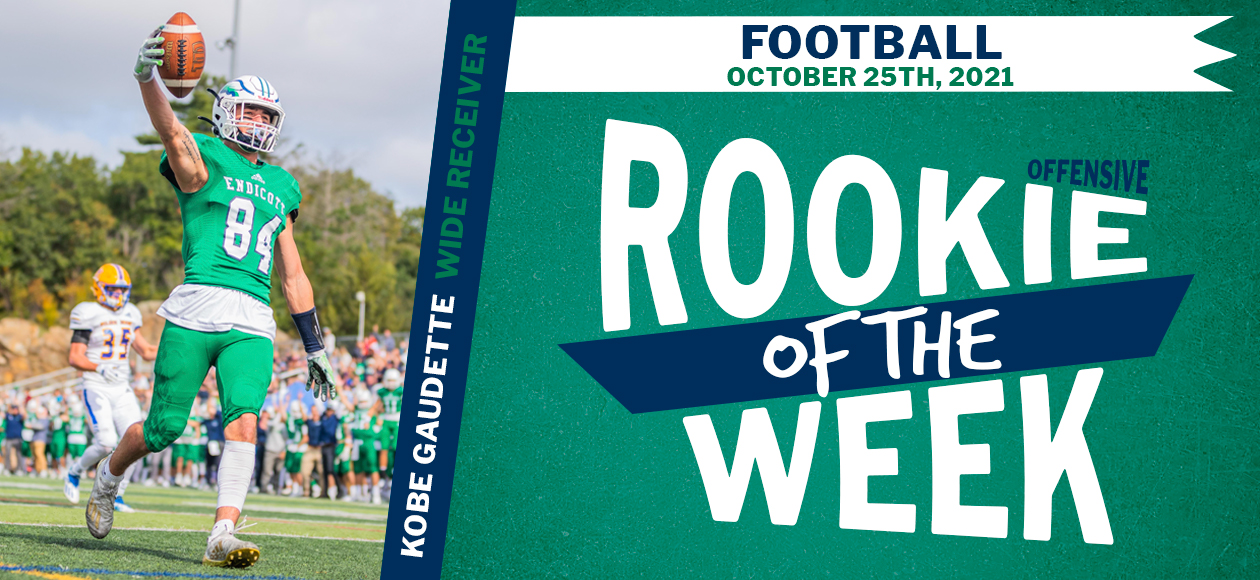 Gaudette Named CCC Football Offensive Rookie Of The Week