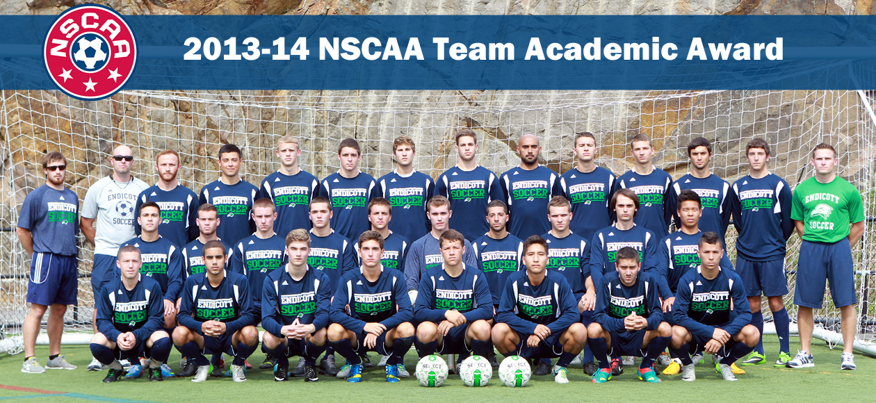 Men's Soccer Receives NSCAA Team Academic Award for 2013-14 Season