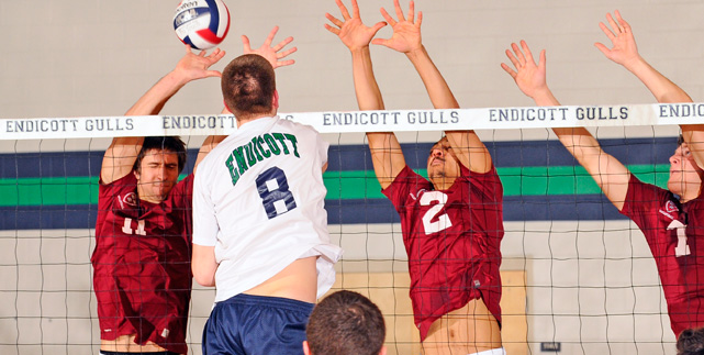 No. 9 Endicott smoothes over Wentworth