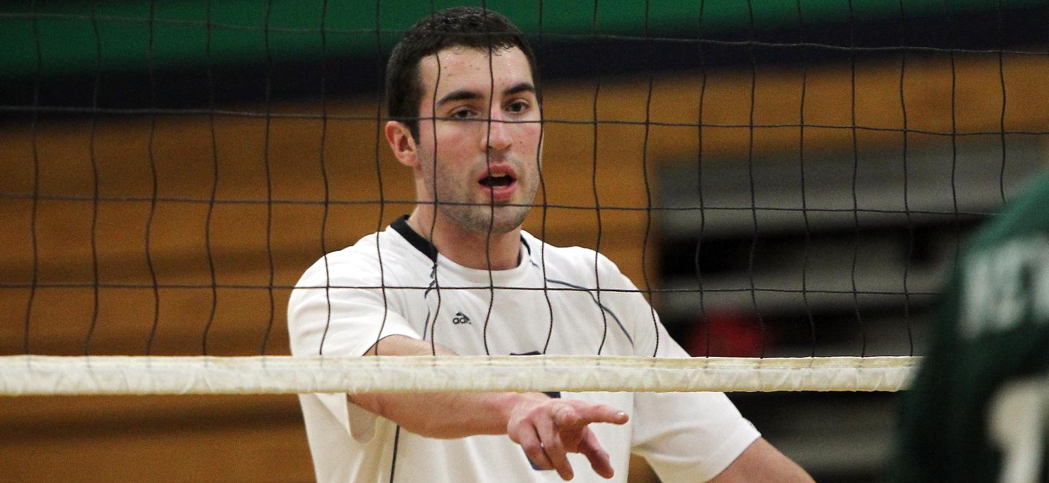 Men's Volleyball Drops a Pair to Nationally-Ranked Baruch and Rivier