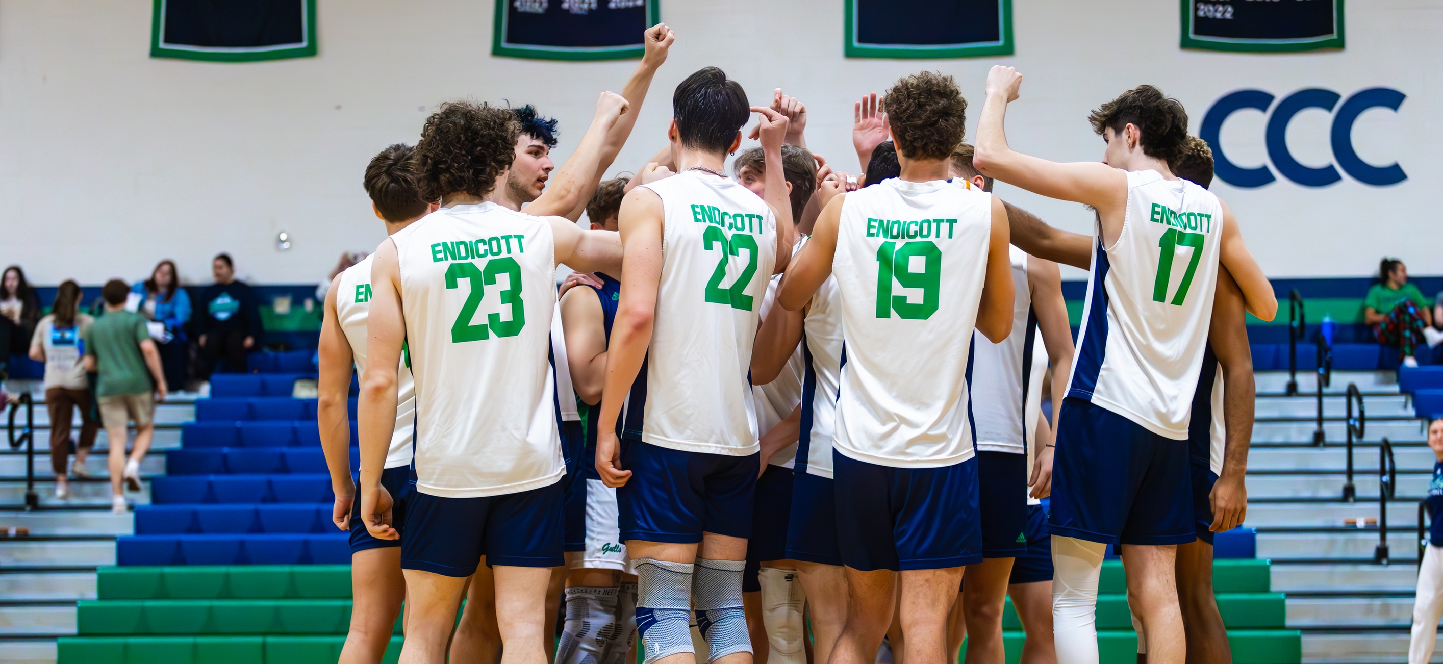 Men’s Volleyball Bows Out In NEVC Semifinals To Eastern Nazarene, 3-1