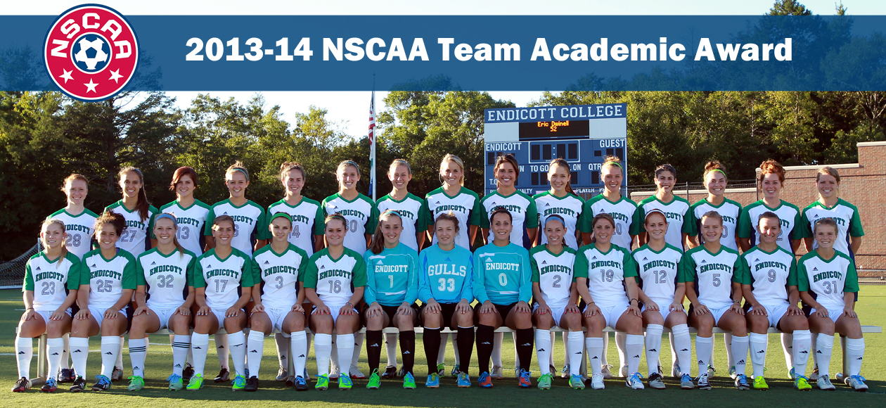 Women's Soccer Receives NSCAA Team Academic Award for 2013-14 Season