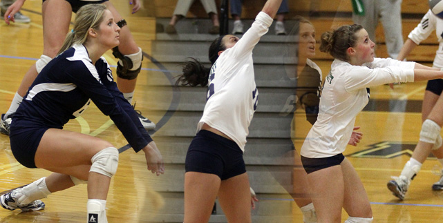 Gulls Down Colonels 3-0 in CCC Volleyball Action