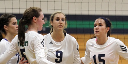 #2 Volleyball Falls to #3 Salve Regina in Four Sets in CCC Semifinals