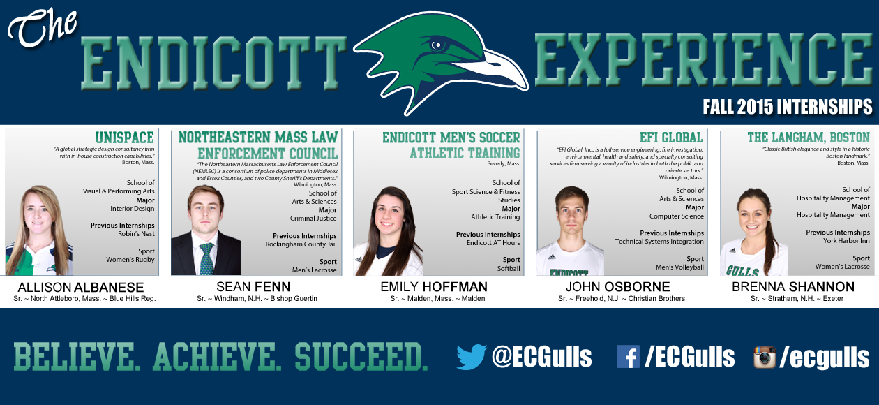 THE ENDICOTT EXPERIENCE: Fall 2015 Internships Feature