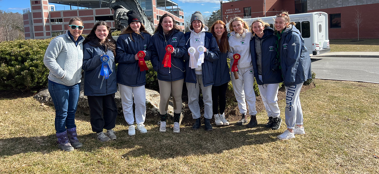 Equestrian Ranks Fourth (Tied) At Stonehill/Boston University Show; Two Riders Qualify For Regionals