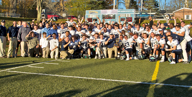 Football rallies for first NEFC Championship and NCAA berth