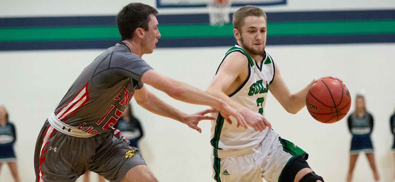 Kyle Henderson drives to the basket.