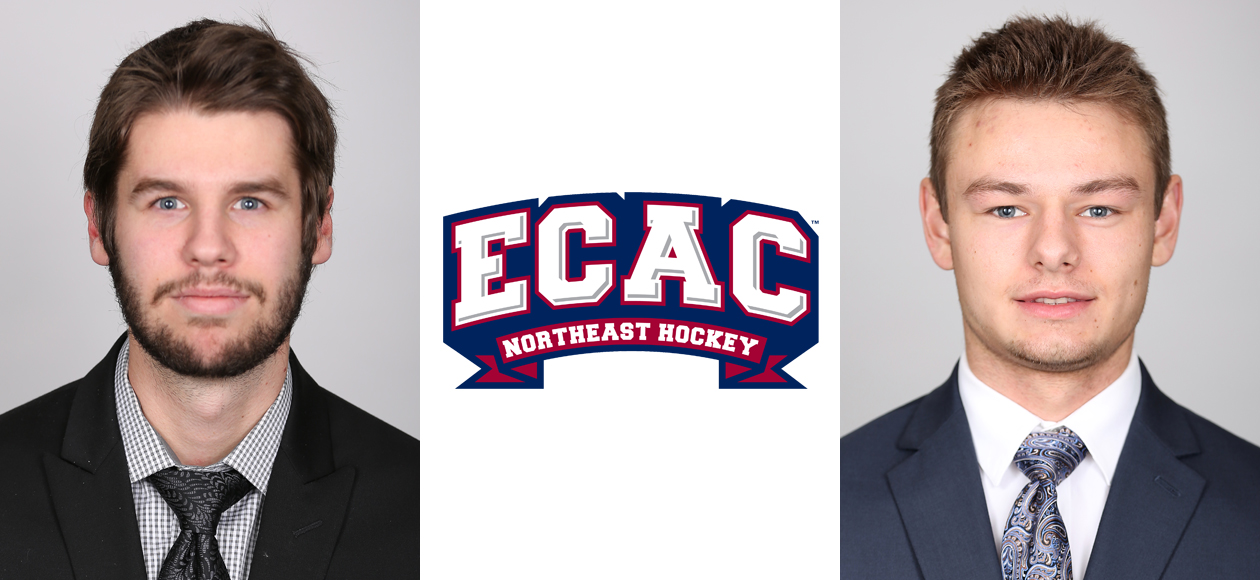 Aldridge, Bowes Earn ECAC Northeast Hockey Weekly Awards