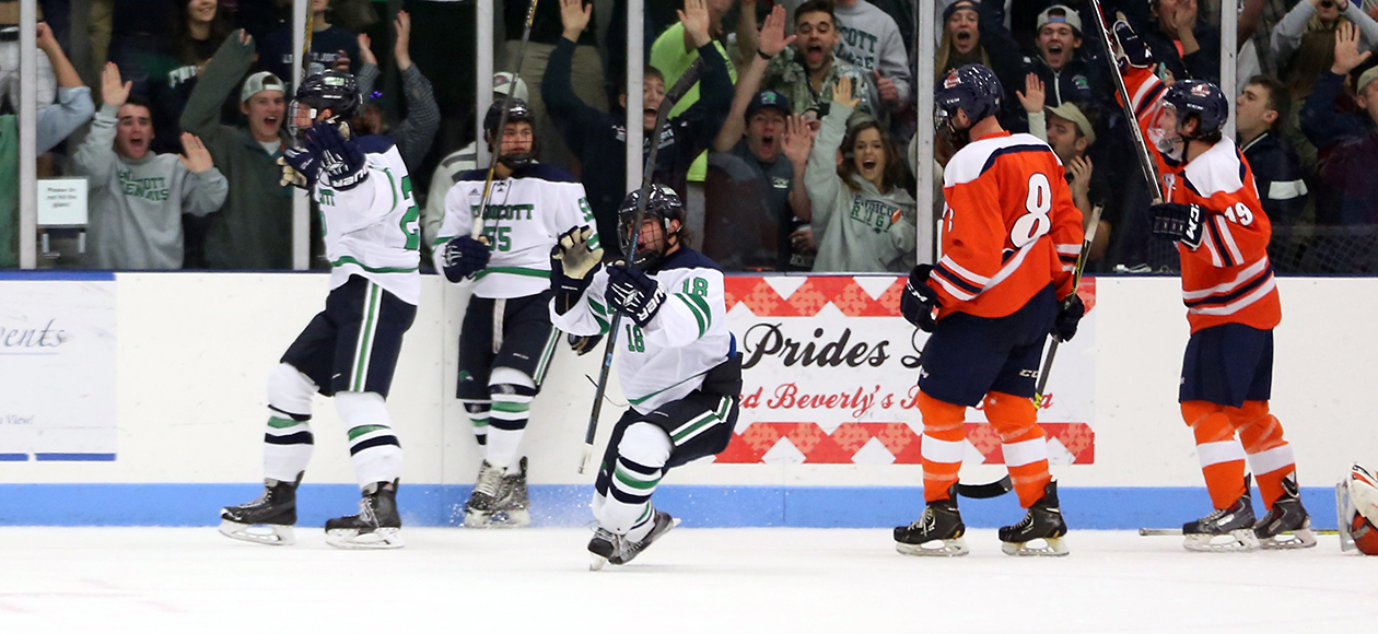 Men’s Ice Hockey Dominates Salem State, 6-0