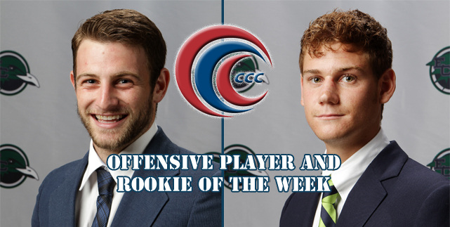 Rizzo and Streib earn CCC Weekly Honors