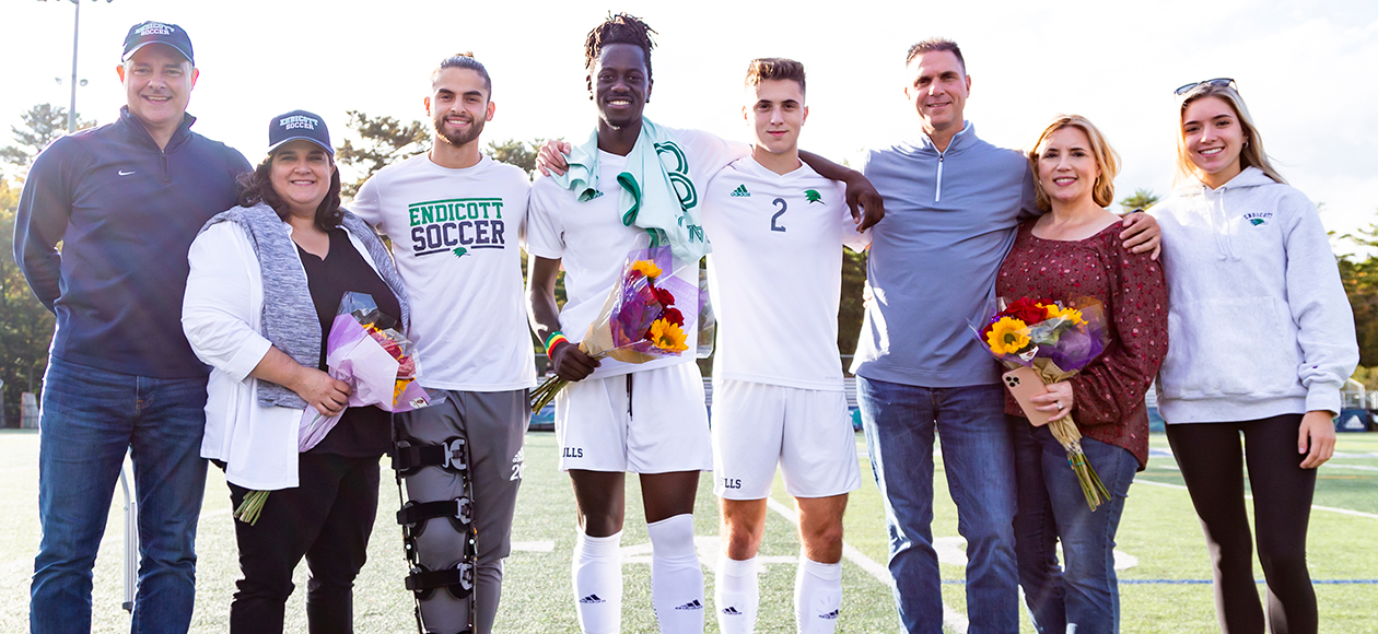 Men's Soccer Downs Suffolk On Senior Day, 4-1