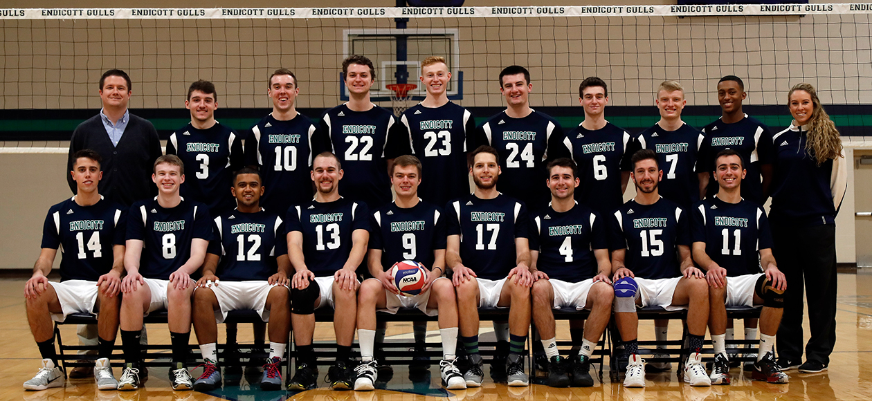 2016-17 men's volleyball team photo.