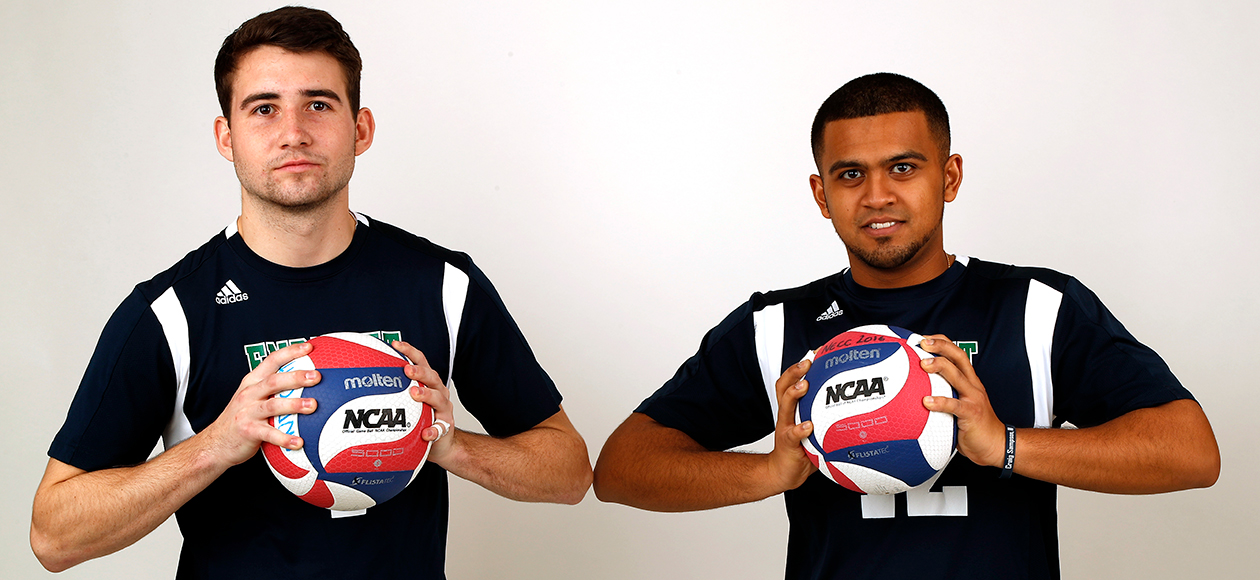 Troy Riorden and Amar Patel pose for a photo.