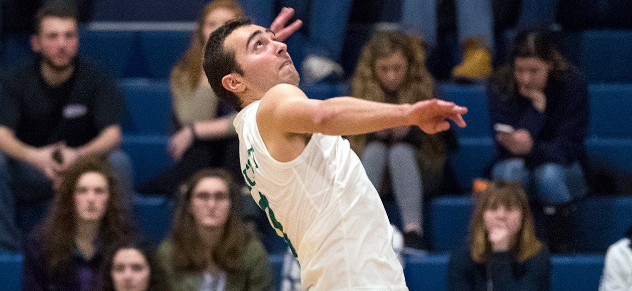 No. 12 Elms Holds Off No. 8 Men’s Volleyball, 3-1