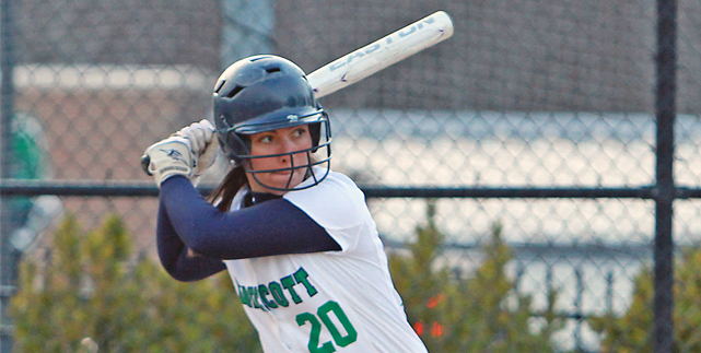 Endicott softball falls in extras to Wellesley; ties in dark-shortened game two