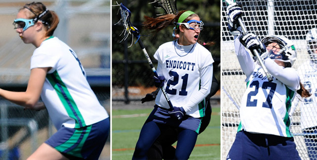 Women's lacrosse trio earn conference honors after strong week