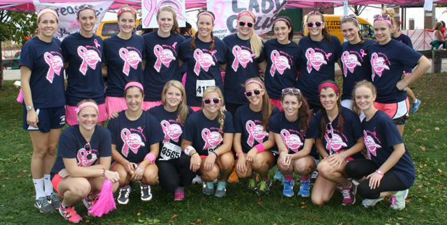 Women's Lacrosse Raises Nearly $6,000 for Breast Cancer