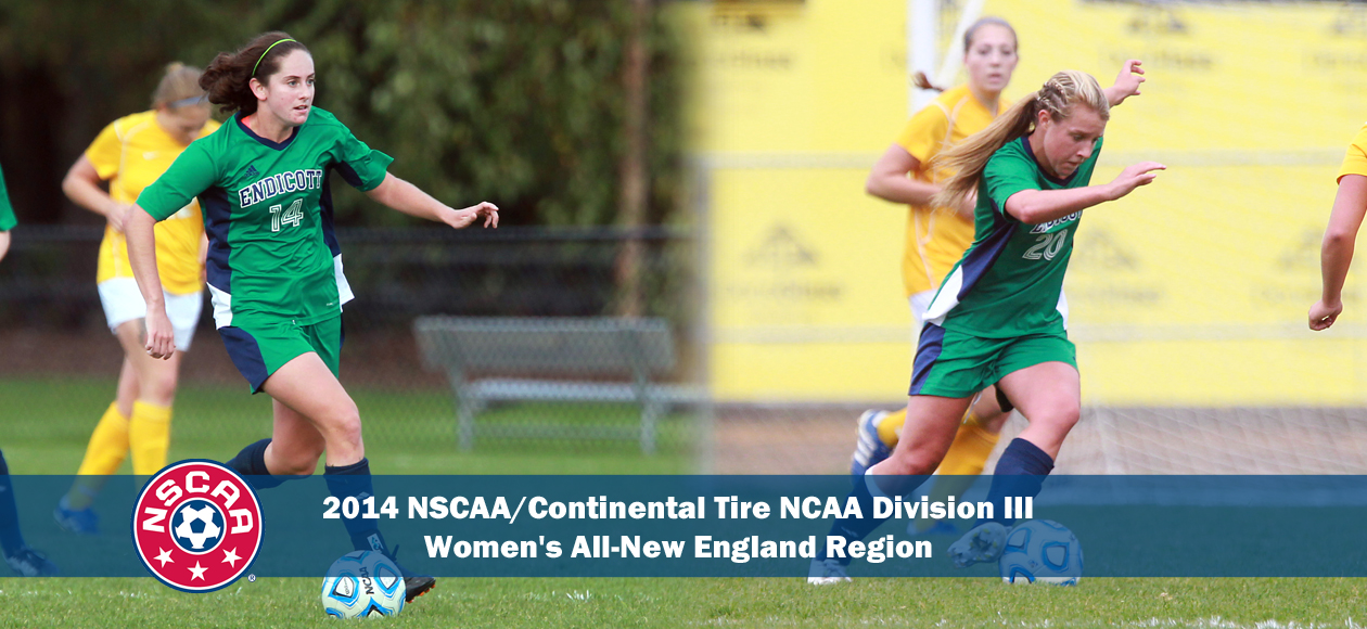 Mansfield and Marinelli Receive 2014 NSCAA/Continental Tire NCAA DIII Women's All-New England Honors