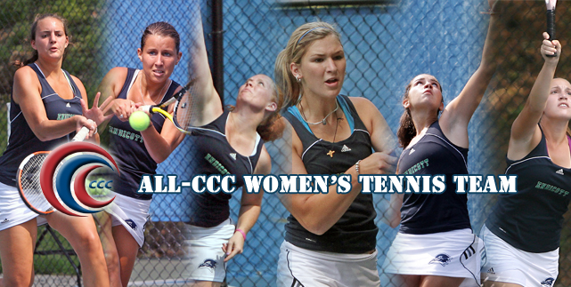 Six Gulls represented on All-CCC Women's Tennis Team