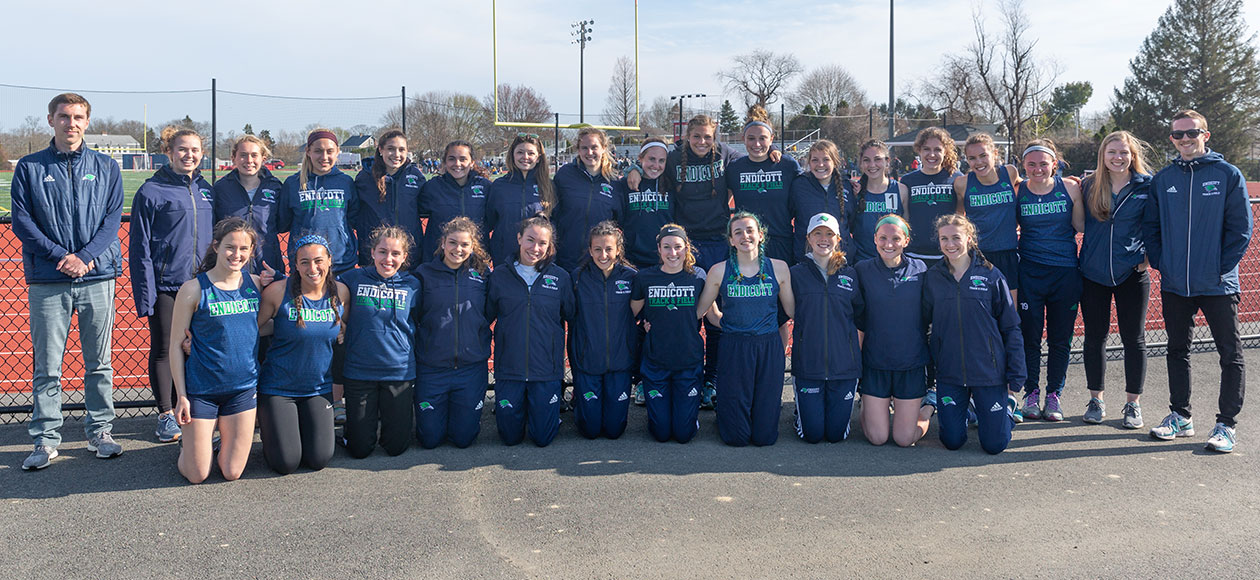 Women's track and field team photo.