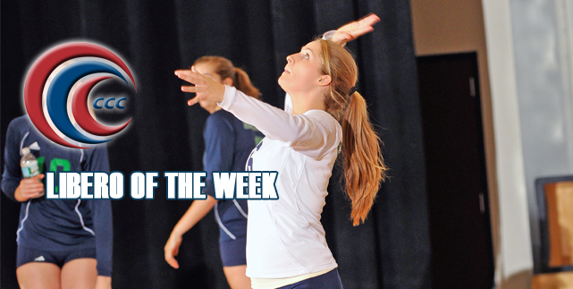 Norley honored as Libero of the Week by the CCC