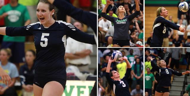 Women's Volleyball Places Five Players on All-CCC Teams