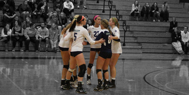 Women's Volleyball Defeats SRU 3-1; Faces RWU for CCC Title on Saturday