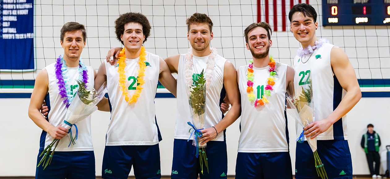 Men’s Volleyball Completes Senior Day Sweep Of SUNY Poly, 3-0
